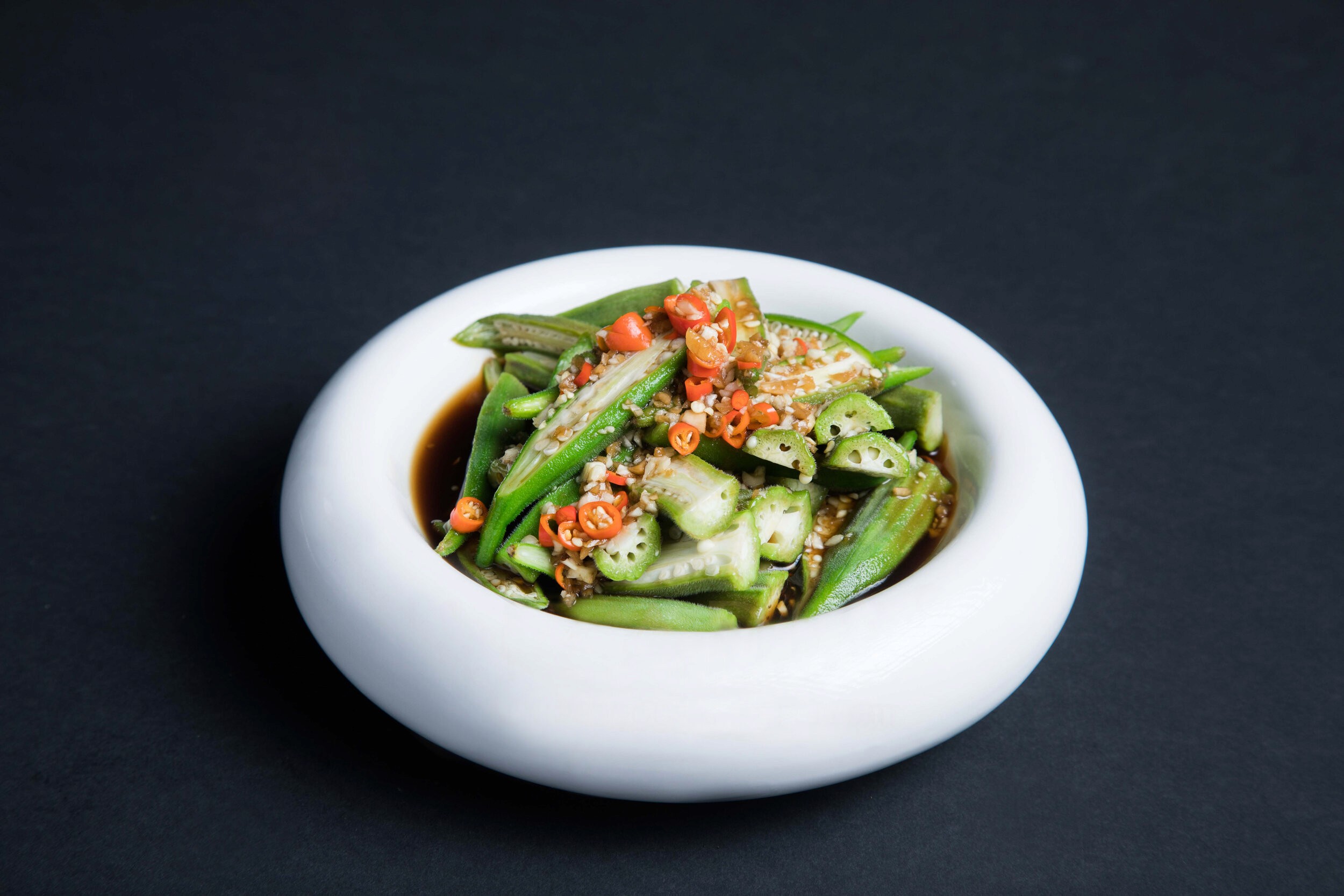  Stir Fried Okra in XO Sauce 