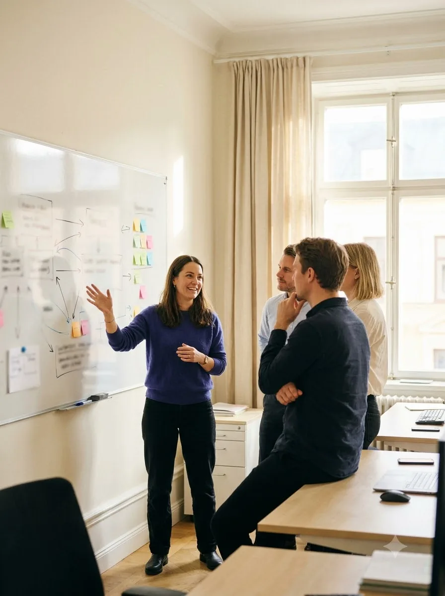 2019: 120 people in a co-working space