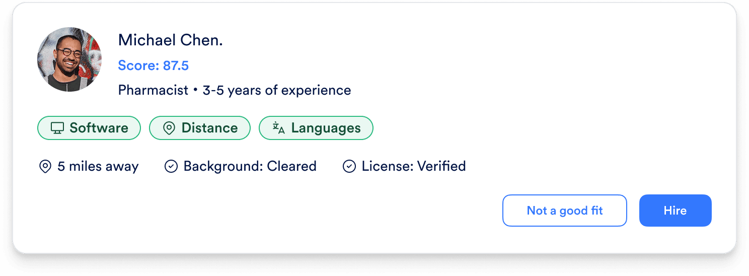 Shift Applicant Review