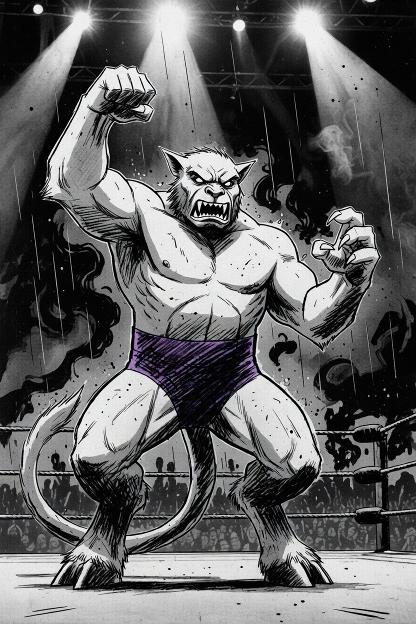 Ranuck cinema-quality animated character render by Aethara