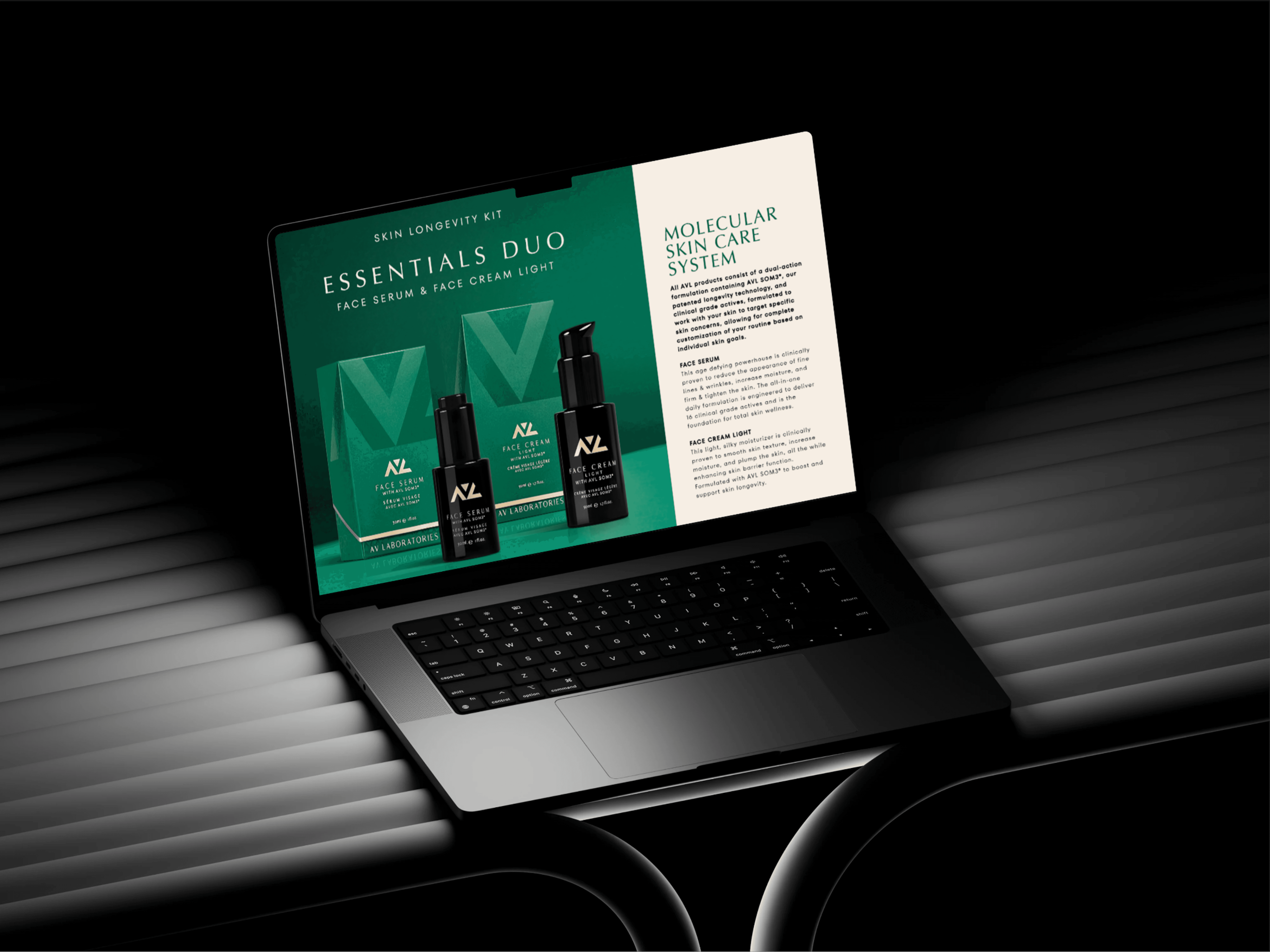 AV Labs website in a mockup