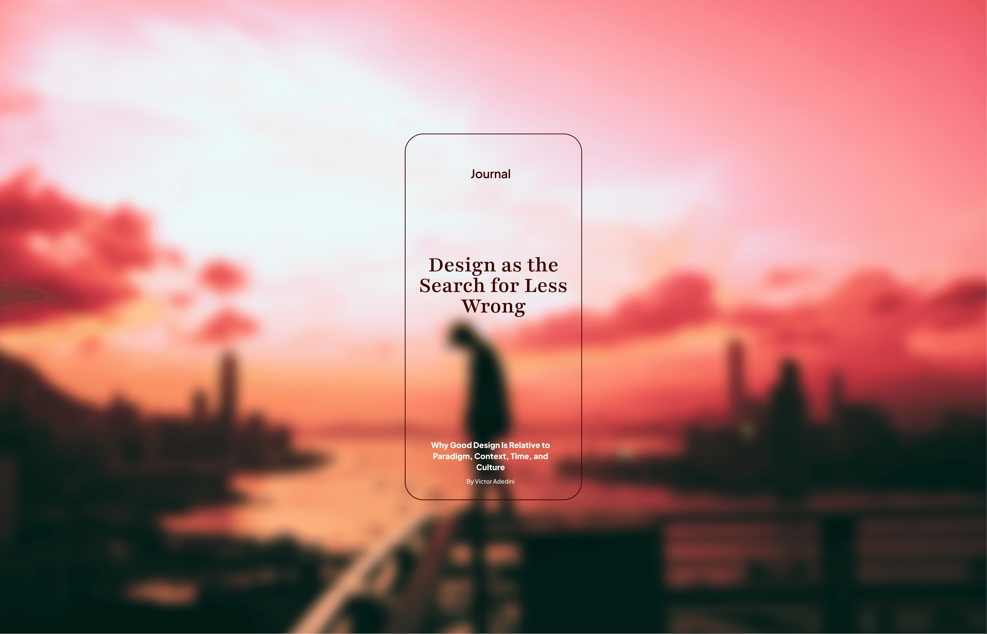 Designing For Boredom By Victor Adedini