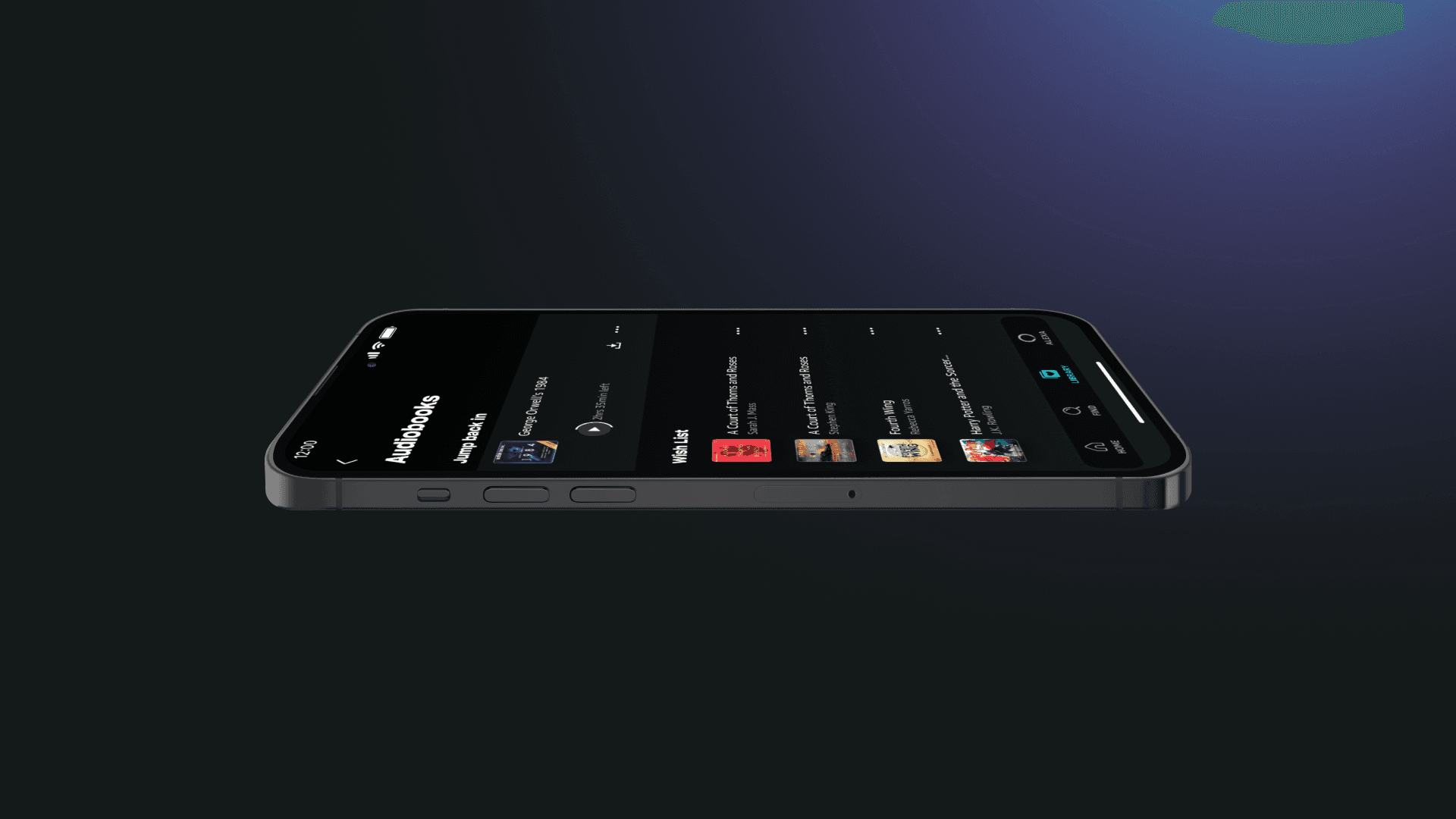 audiobook in library