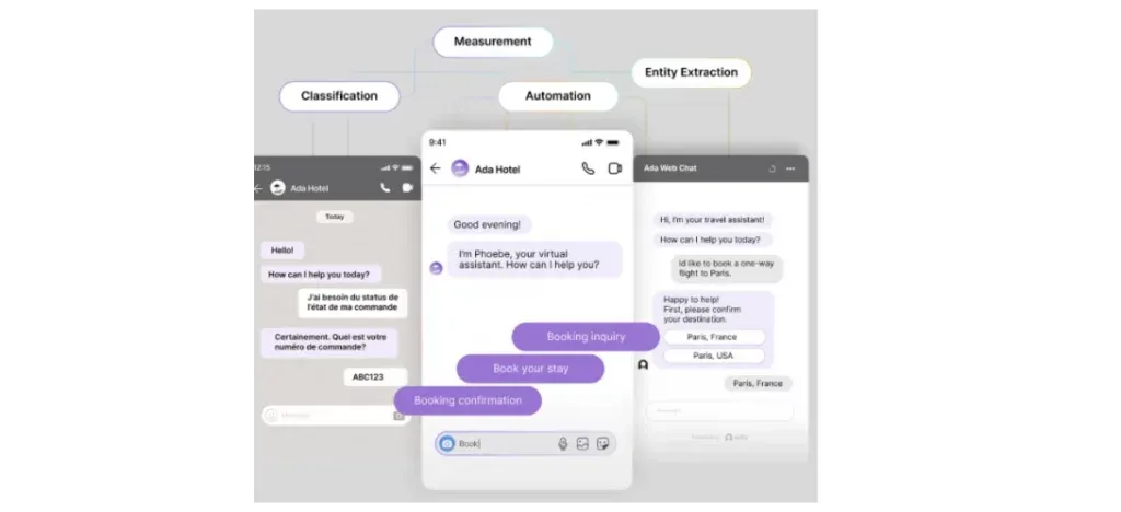 ada ai chatbot dashboard