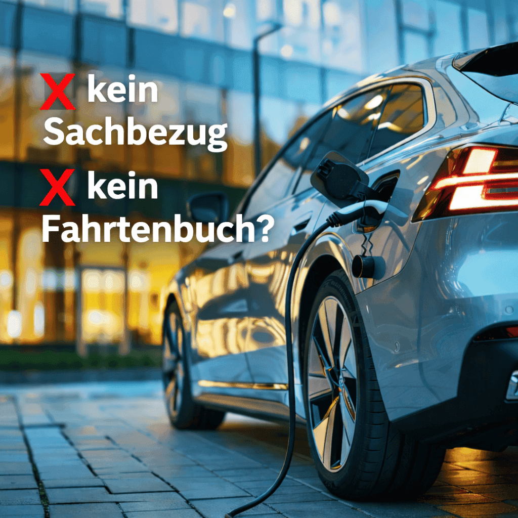 A electric car beeing charged.