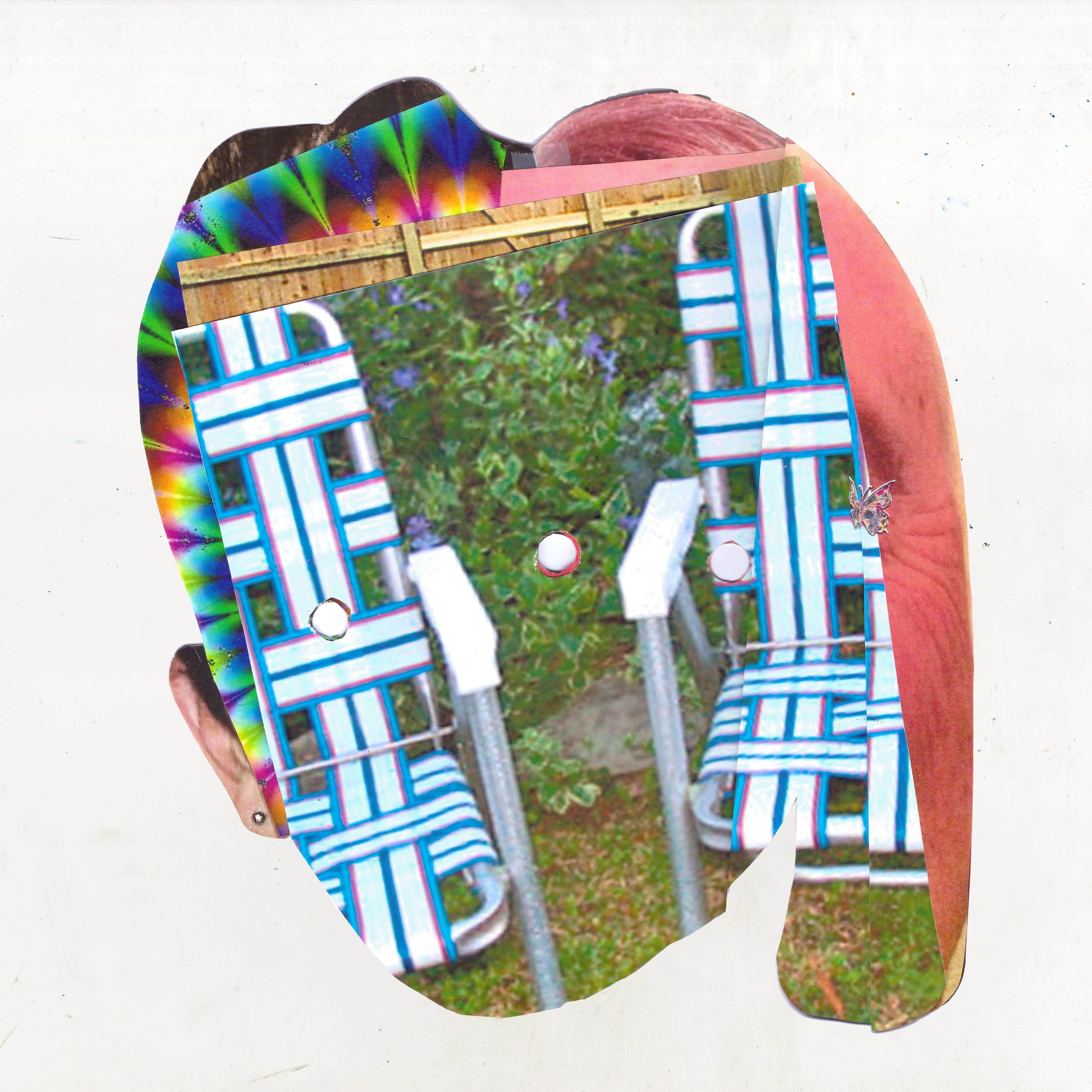 Nicholas Cheveldave artwork collage on paper