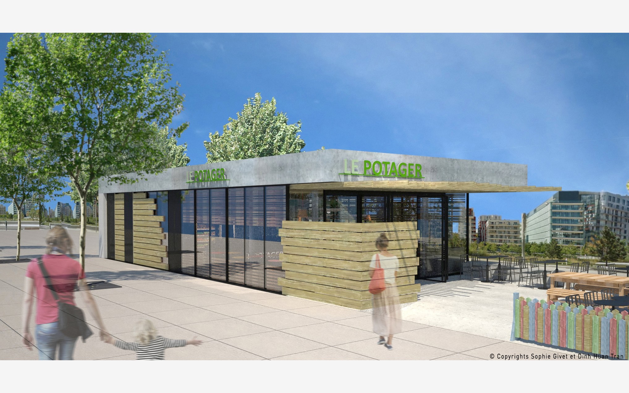 Vue de jour, depuis la rue