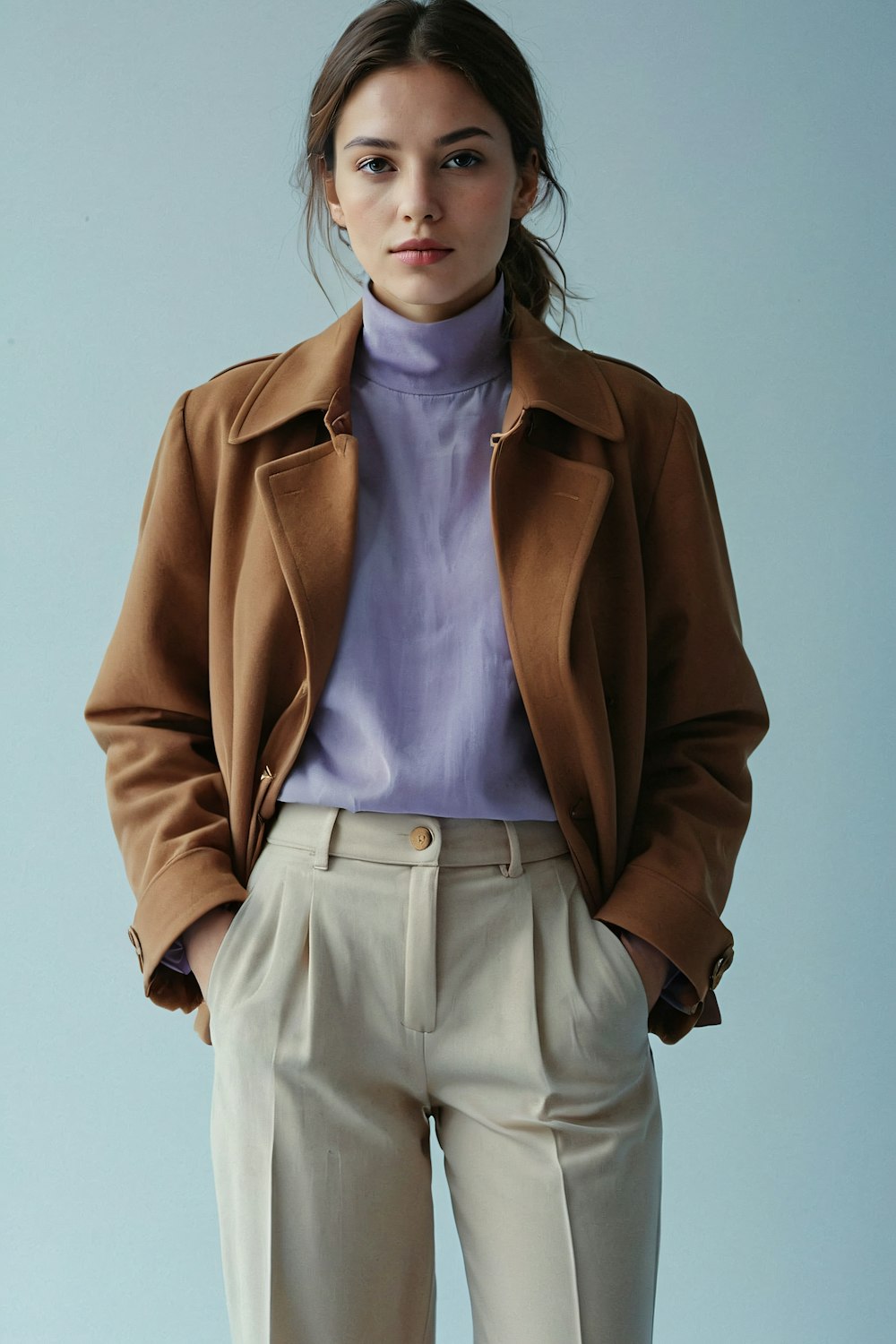 Cropped tweed jacket
