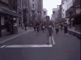 Sylvester Stallone as Rocky's Iconic Street Run