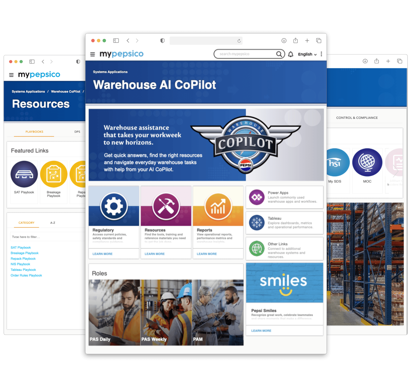 PepsiCo Pepsi AI Copilot rollout Intranet site homepage