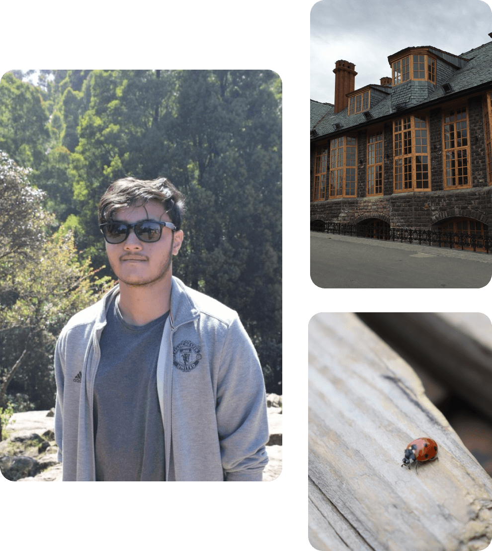 Desk with keyboard and brown chair