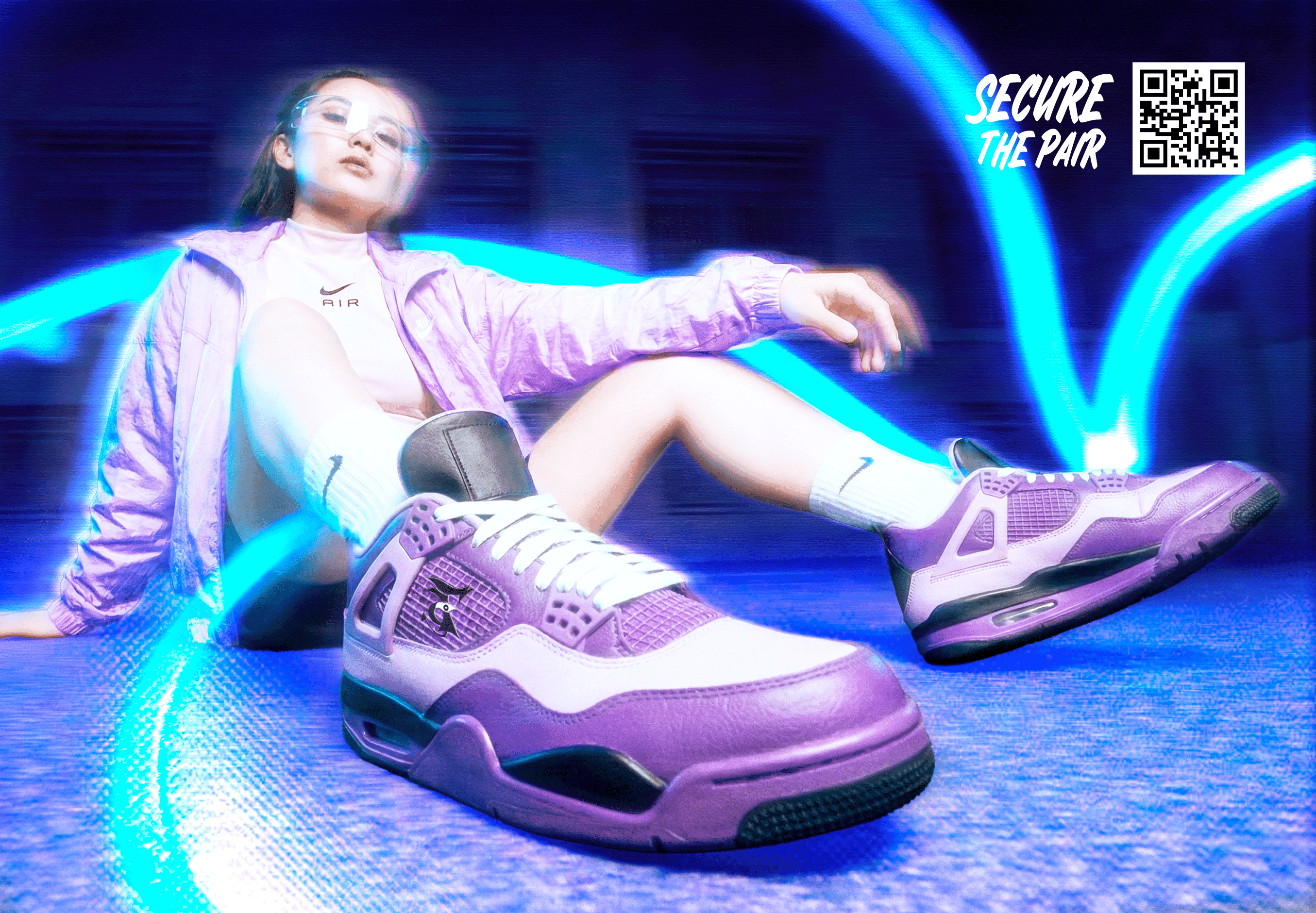 Présentation de la typographie principale (police de caractères) choisie pour le rebranding de Villa Wassim Marrakech. La typographie est la 'EB Garamond' (Regular et Italic), une police de style Serif classique et élégante, affichée en couleur bleu nuit sur un fond bleu très clair. L'image montre un exemple de texte et le glyphe 'Aa' pour illustrer la forme. Ce choix typographique met en valeur le positionnement luxe et haut de gamme de l'identité visuelle, démontrant l'expertise de Nux-Studio en direction artistique et branding pour une élégance intemporelle.