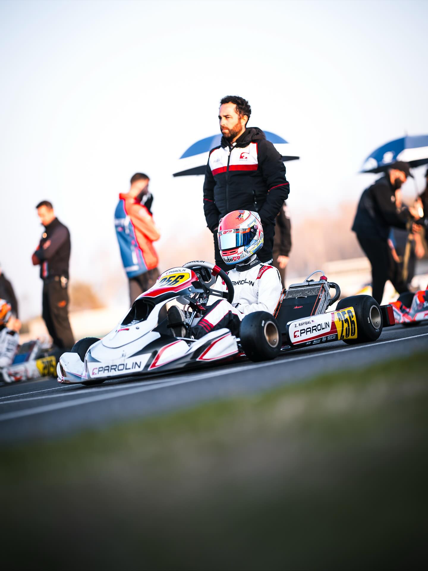 Rayqal Zarief in the kart at WSK Final Cup rOUND 2