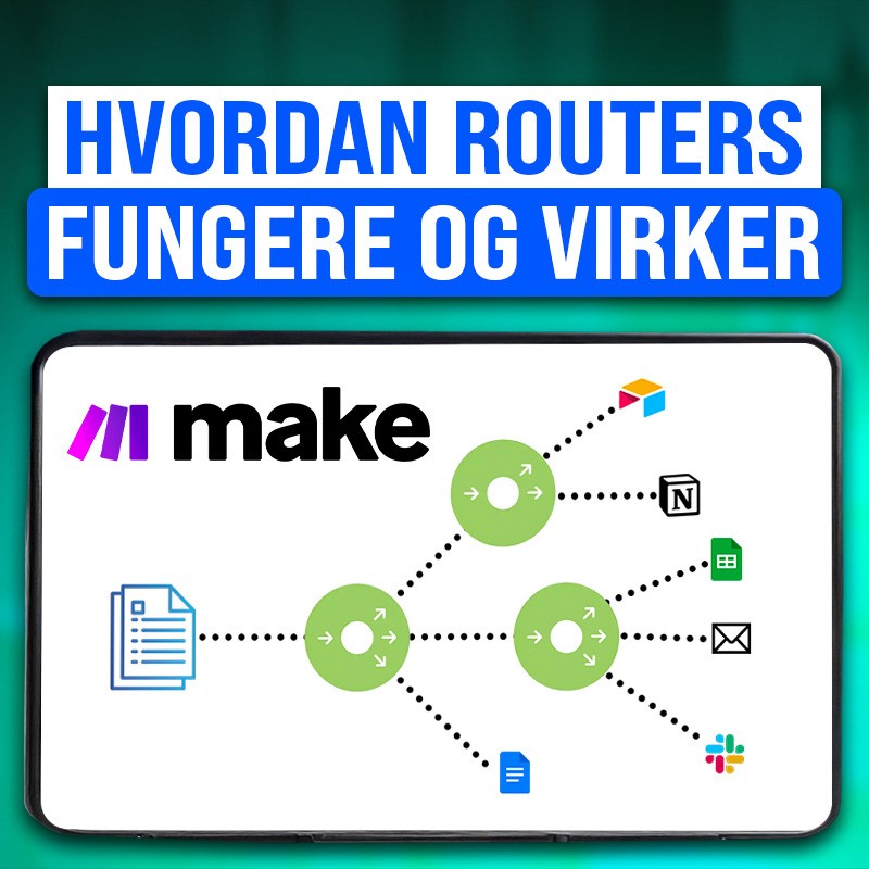 Hvordan Routers i Make.com bruges til at dele flows op (Dansk guide)