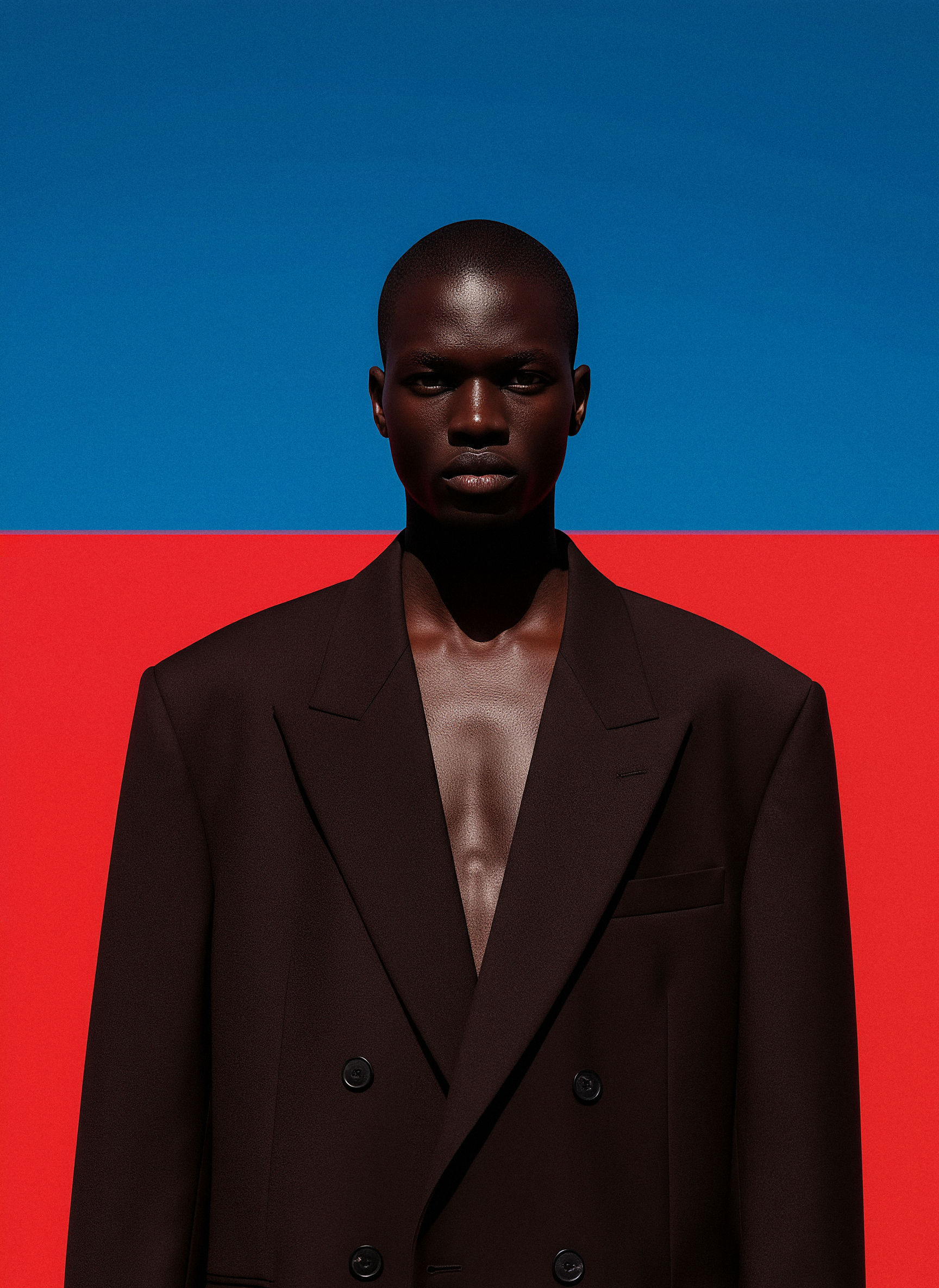 A AI genetrated male model in a greece landscape