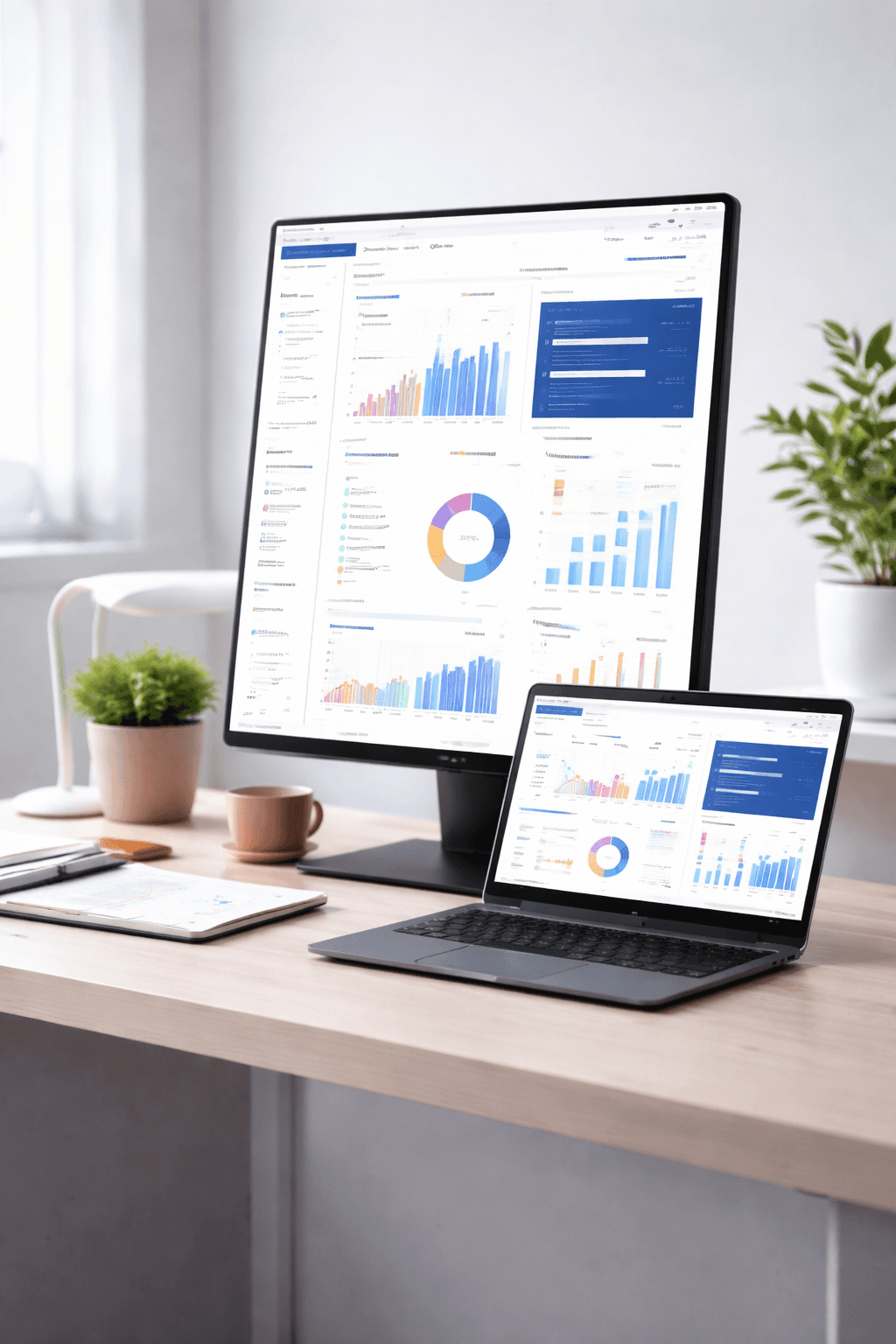 Portrait of portfolio creator – back view