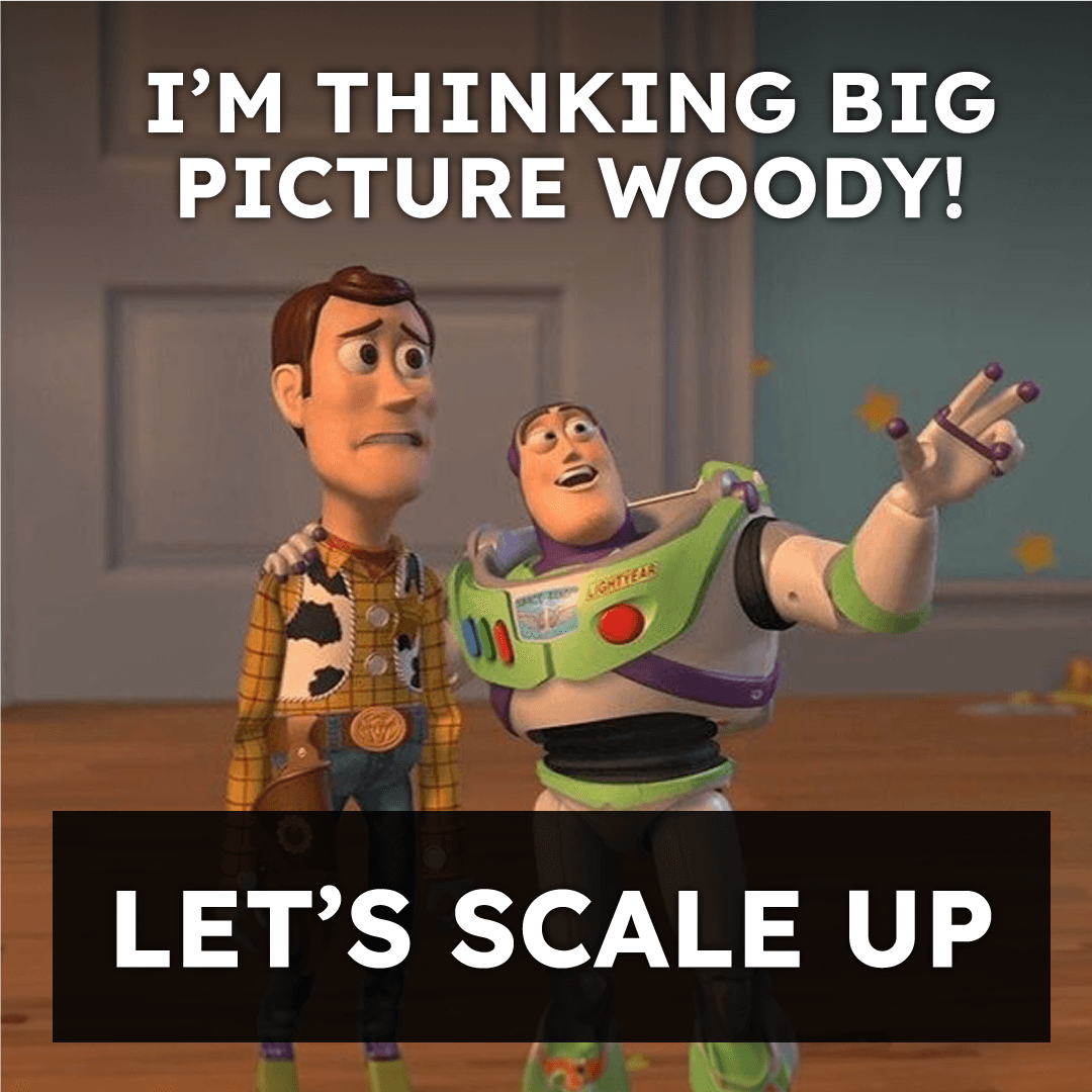 Business scaling meme