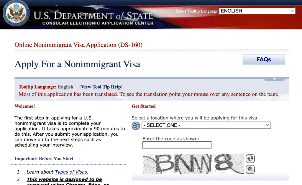US Department of State Website