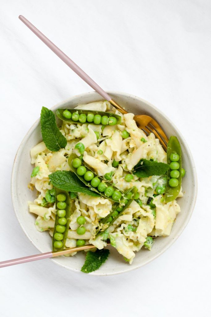 Pasta con piselli