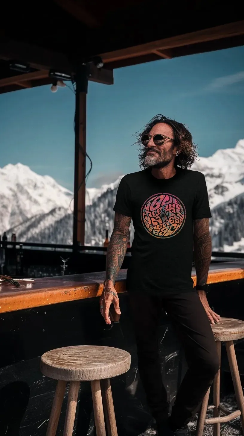 T-Shirt design at a bar out in the alps