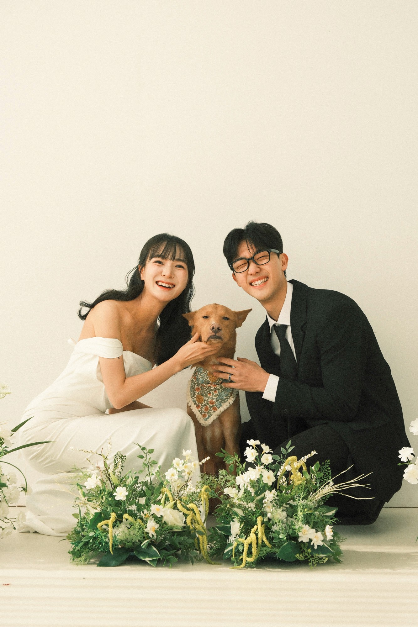 서울 가든더블유 스튜디오 웨딩촬영 후기 | 카인드오브가 기록한 반려동물 동반 웨딩스냅