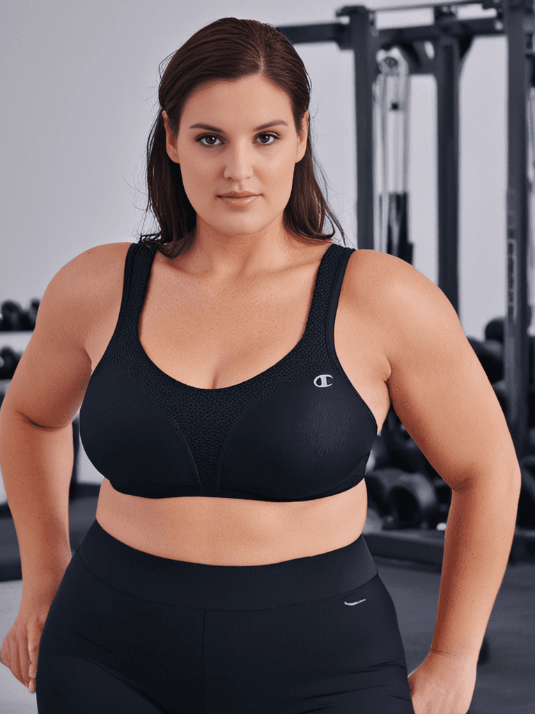 AI generated plus-size female model