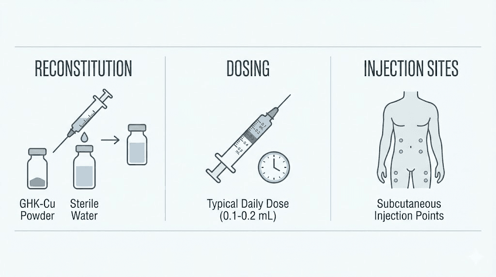 Injectable GHK-Cu copper peptide protocol guide