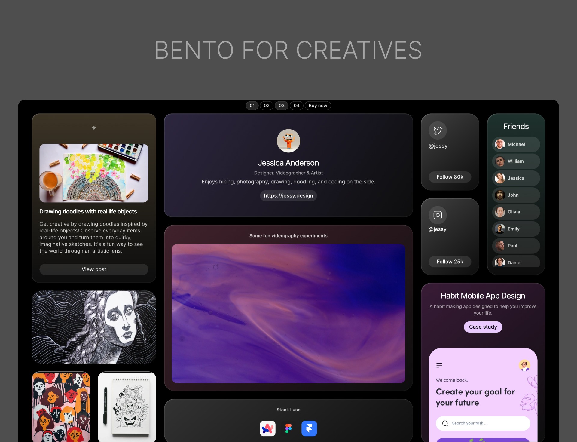 Bento for creatives