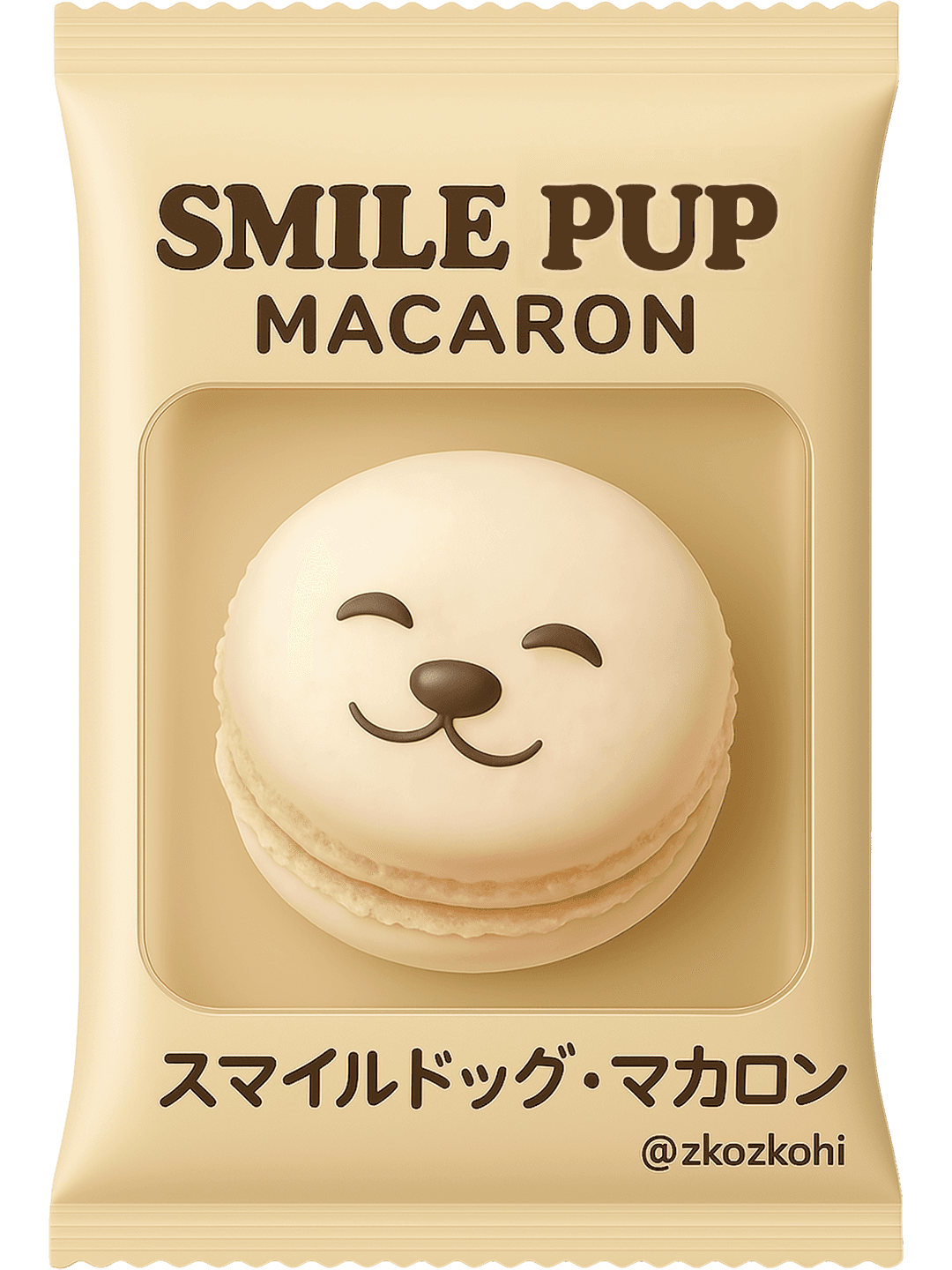 smile pup macaron
