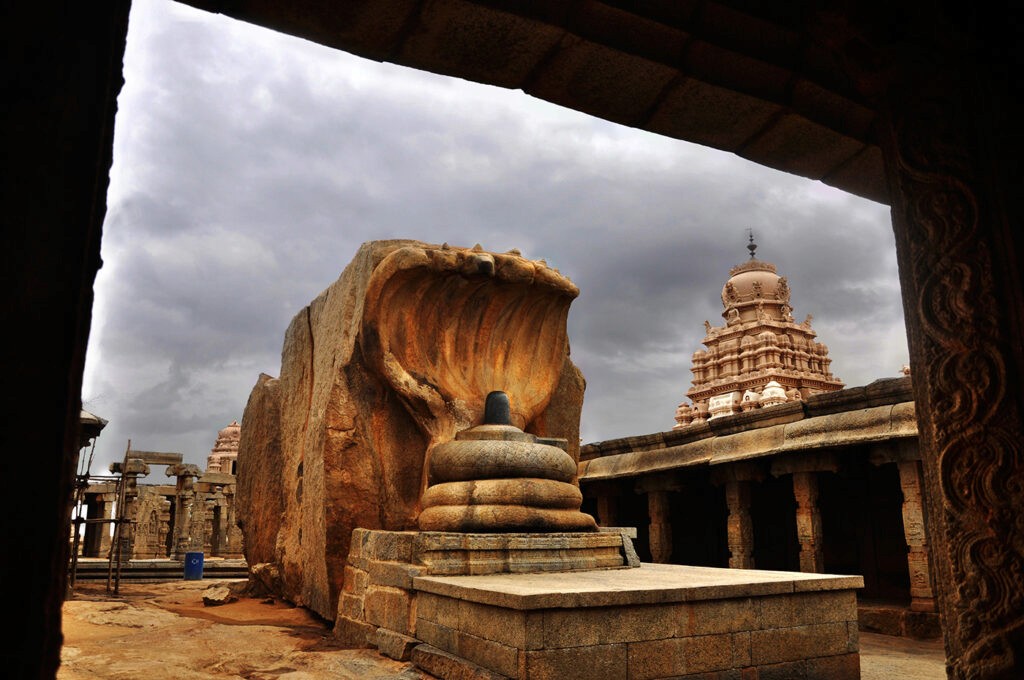 The Nagalingam at Veerbhadra temple at Lepakshi