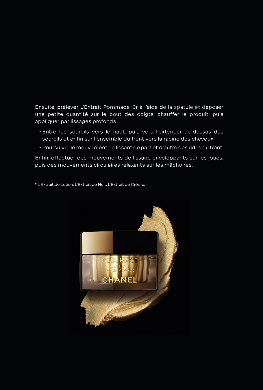 extrait d'une rédaction de texte pour chanel