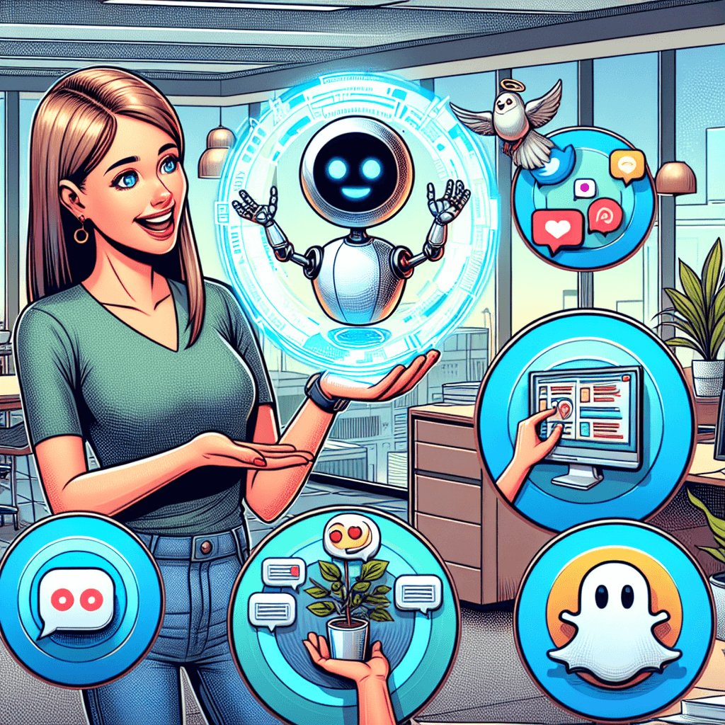 user interacting with AI chatbot on multiple messaging platforms