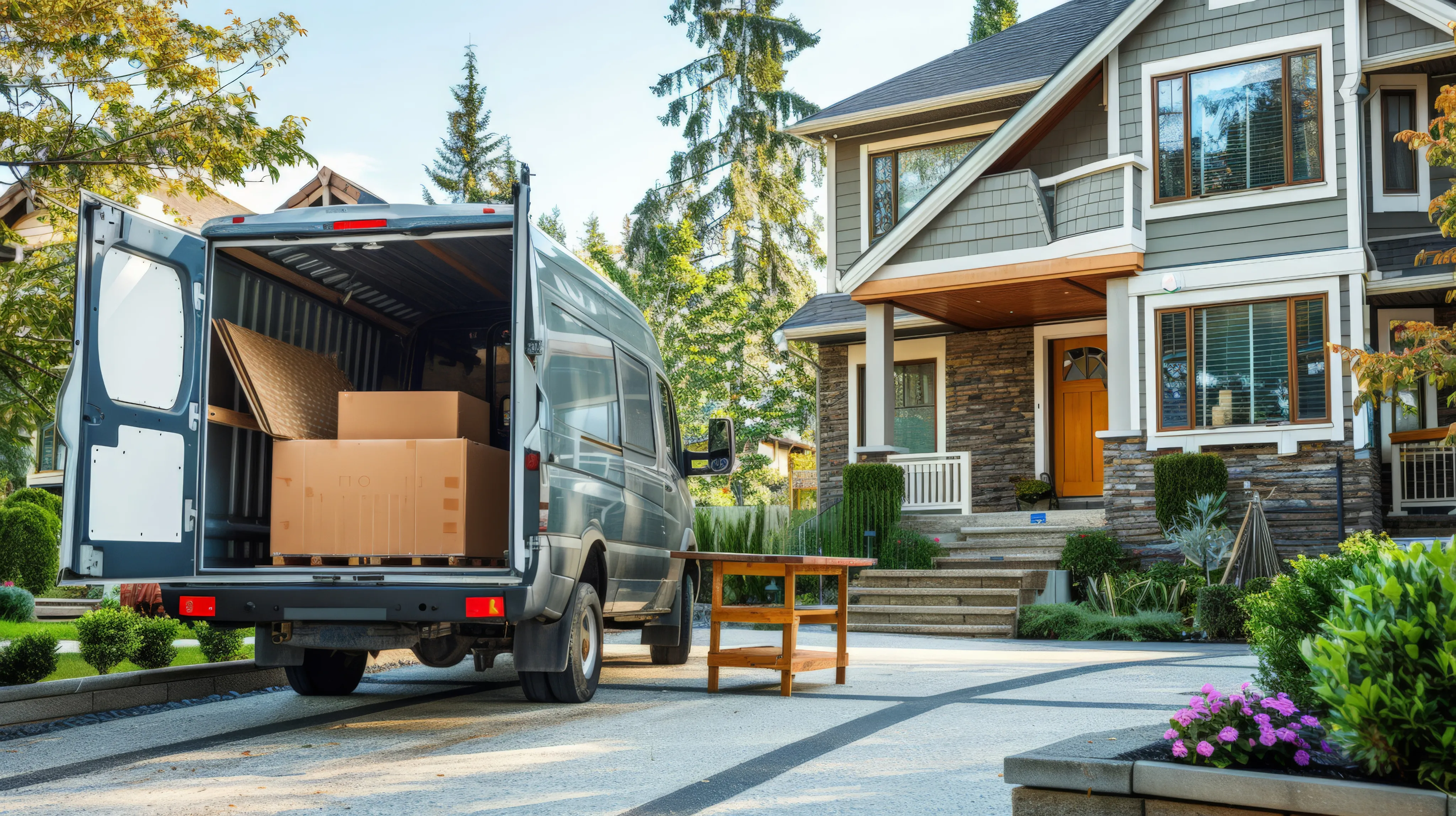 Moving truck house