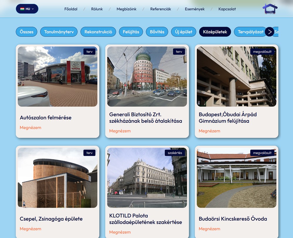 referenciák szekció