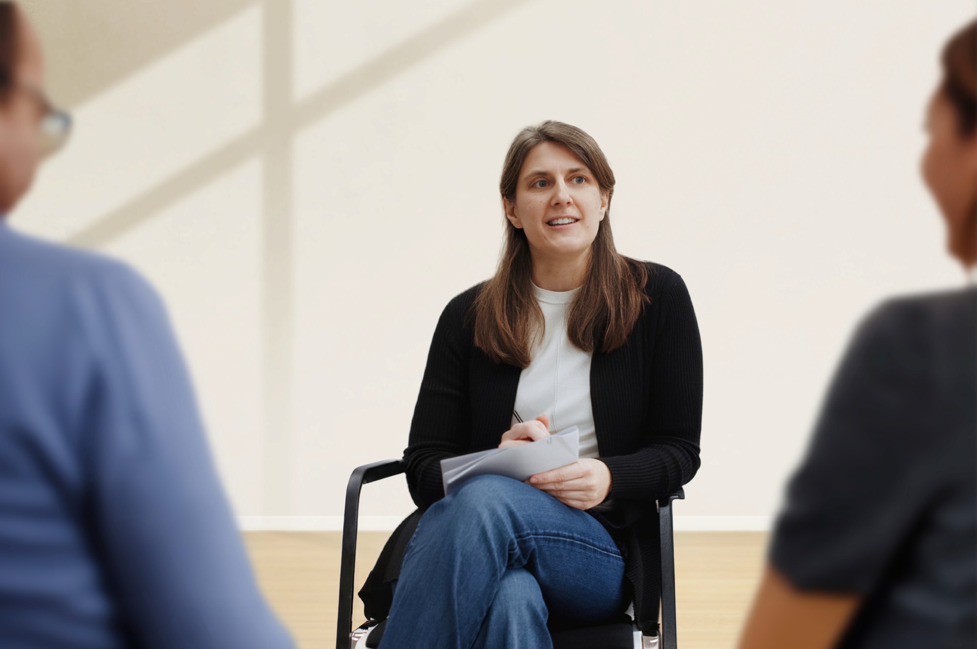 Foto von Lale Heim in Coaching Situation