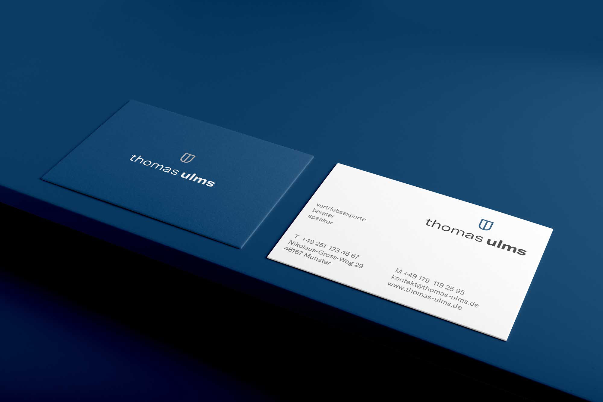 Thomas Ulms Corporate Design Visitenkarte