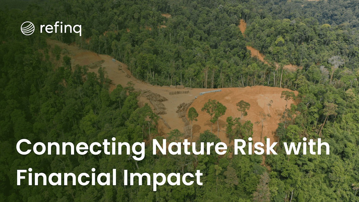 Nature risk with financial impact