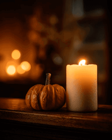 firelight Apple Watch collection header image featuring thanksgiving, halloween, and autumn.
