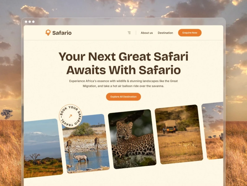 Safario Framer Travel Templates