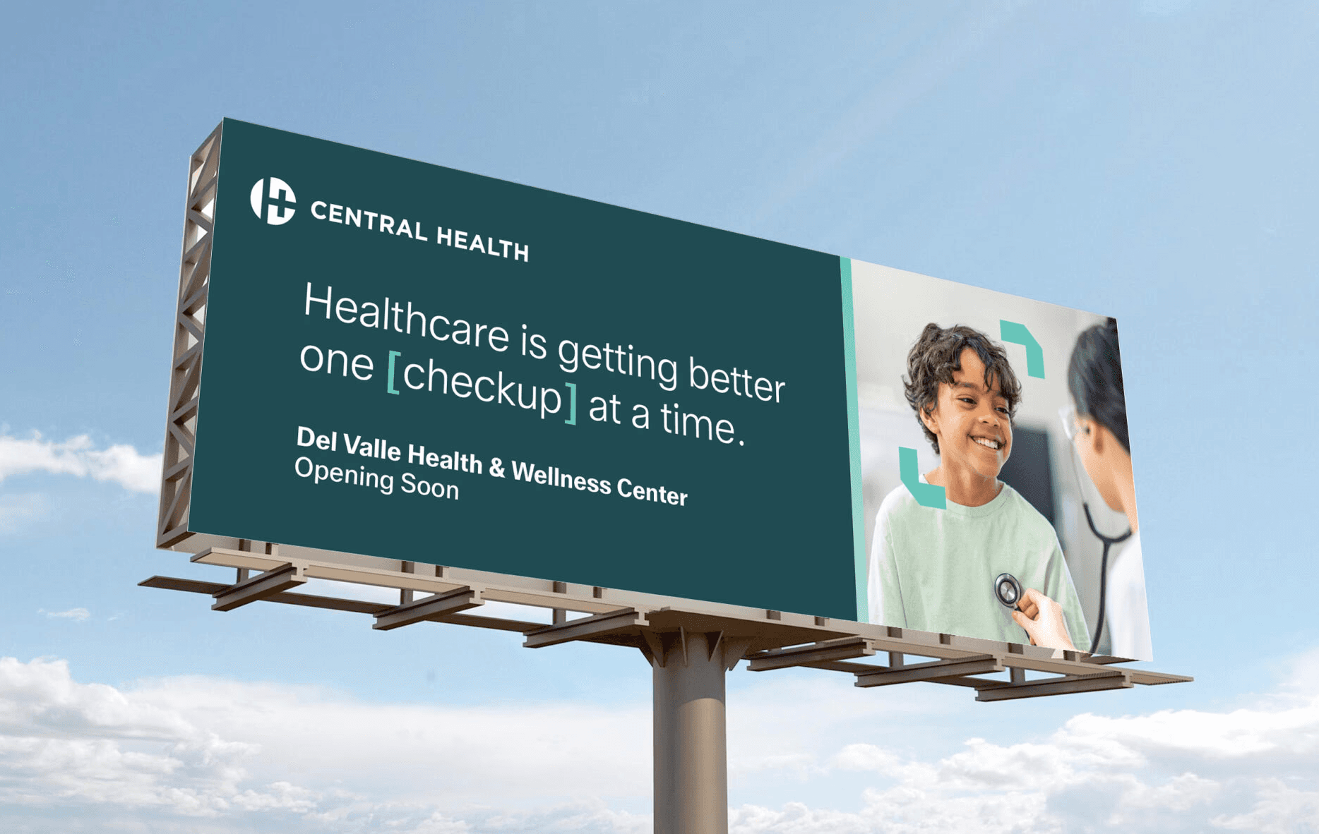 out-of-home billboard hospital grand opening design