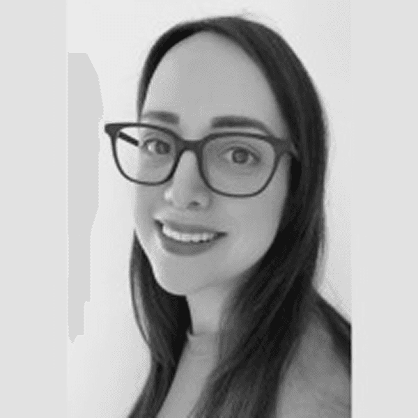 Portrait avatar of a man with dark hair on a violet background