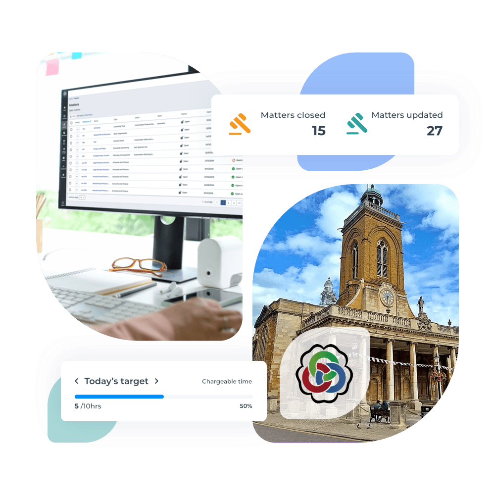 > Iken’s interface Screenshot for t cardiff city council case study about modernising legal management 