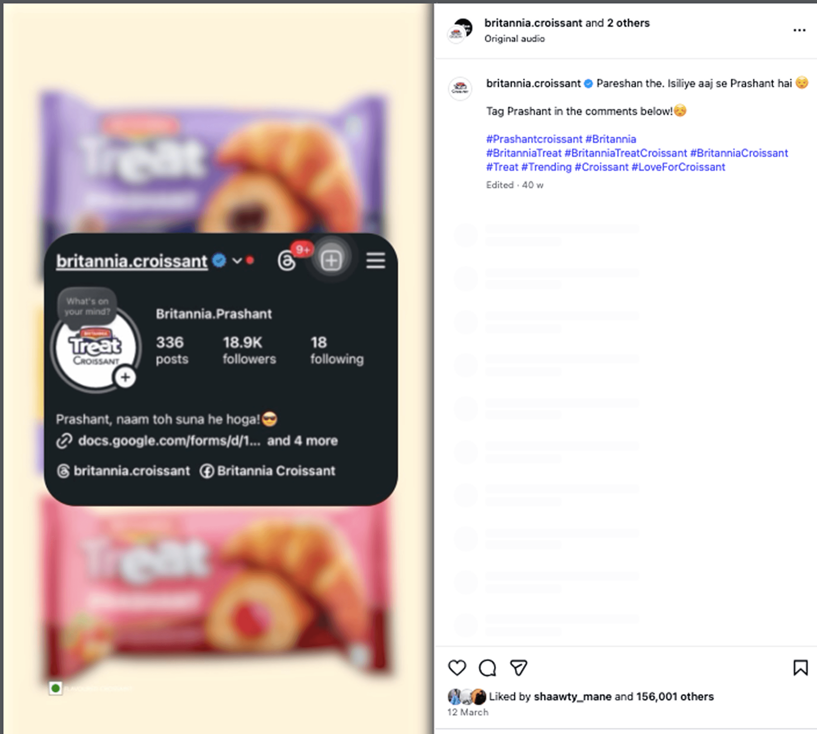 Britannia rebranded Prashant