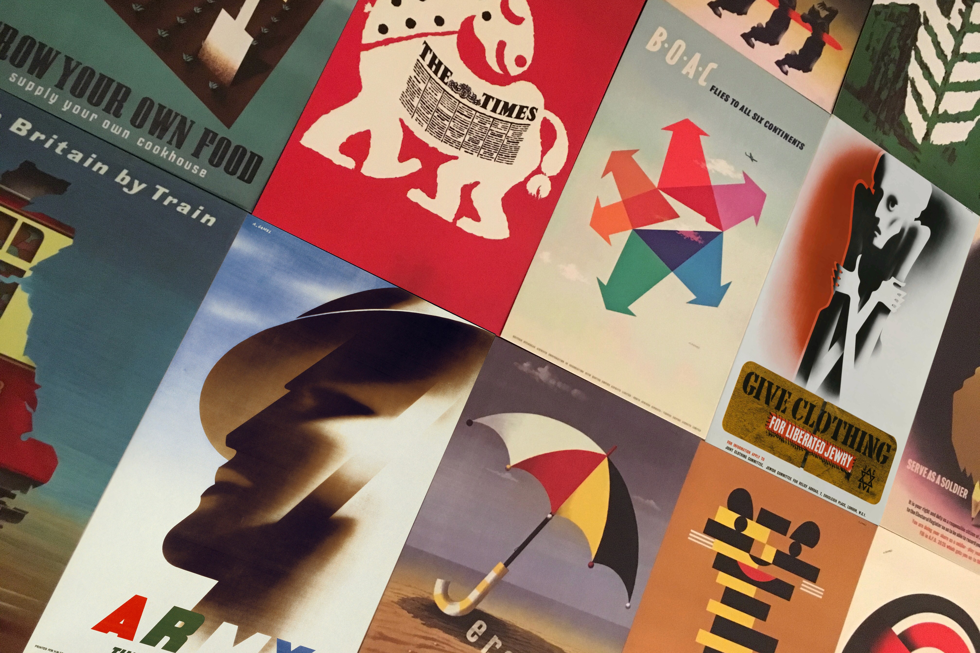 selection of posters by abram games
