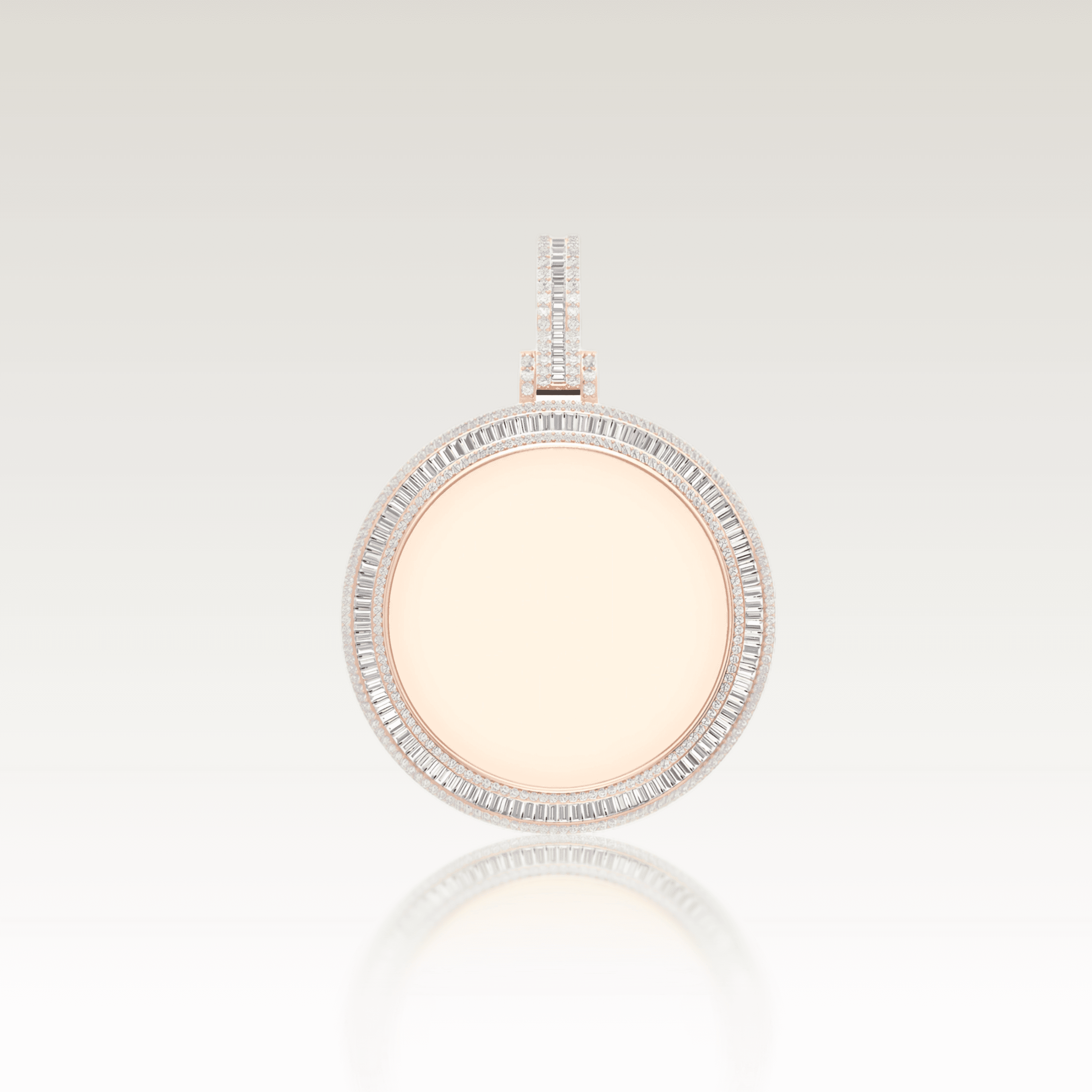 SAINT' Tennis Baguette Pendant image 0