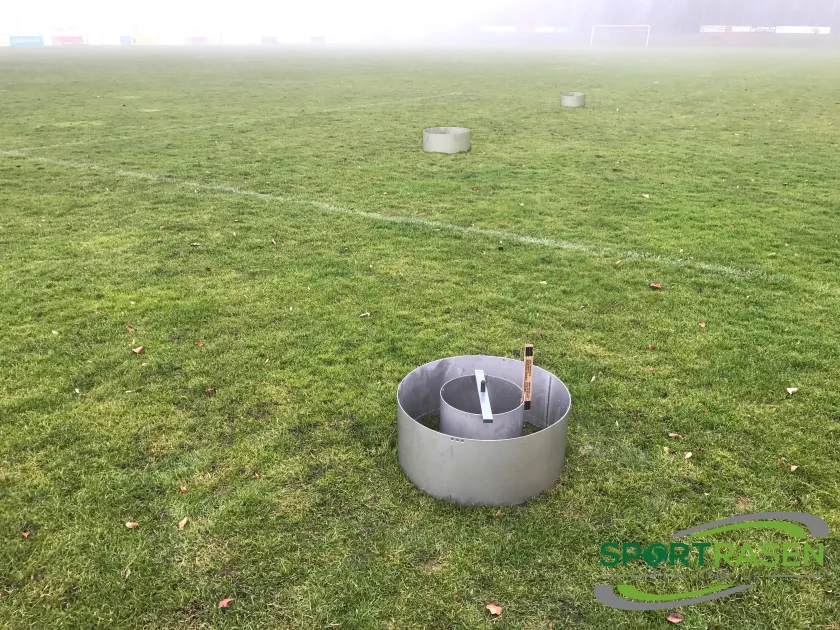 Beeinflussung der Wasser-Infiltrationsrate im Winter