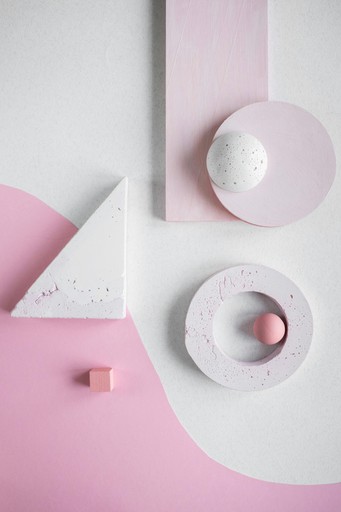 Modern geometrisk grafik i rosa toner för factoring och företagsfinansiering