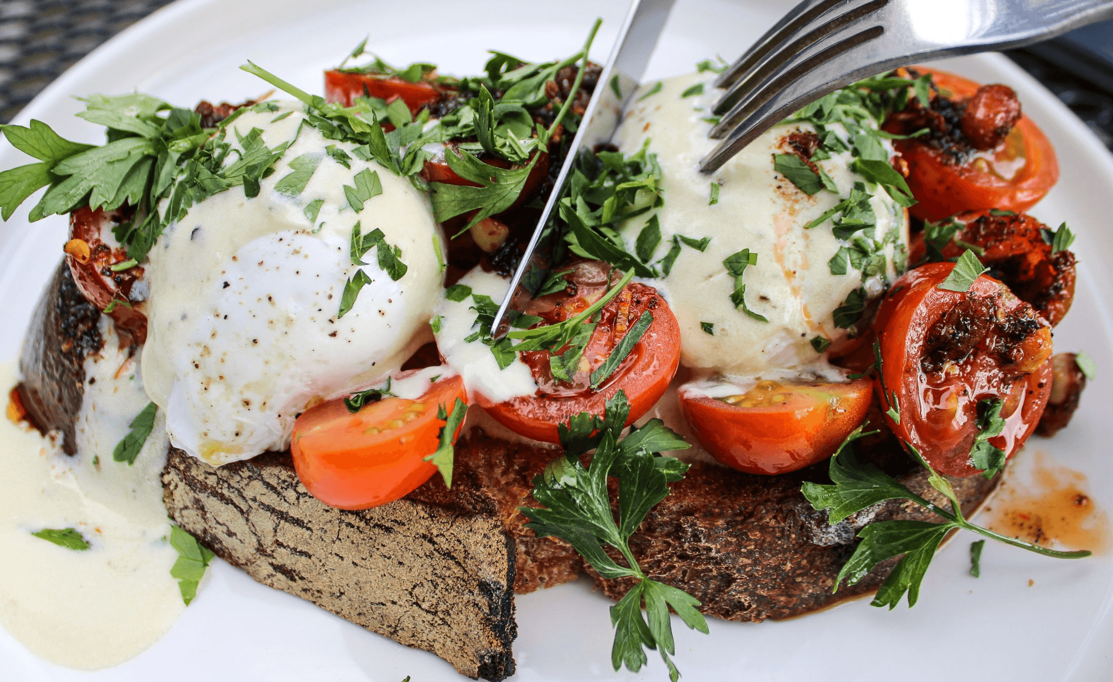 The tastiest bread with tomatoes and basil in whole Dublin City