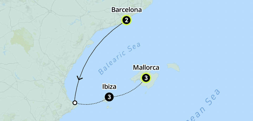 Contiki Ibiza Mallorca Itinerary