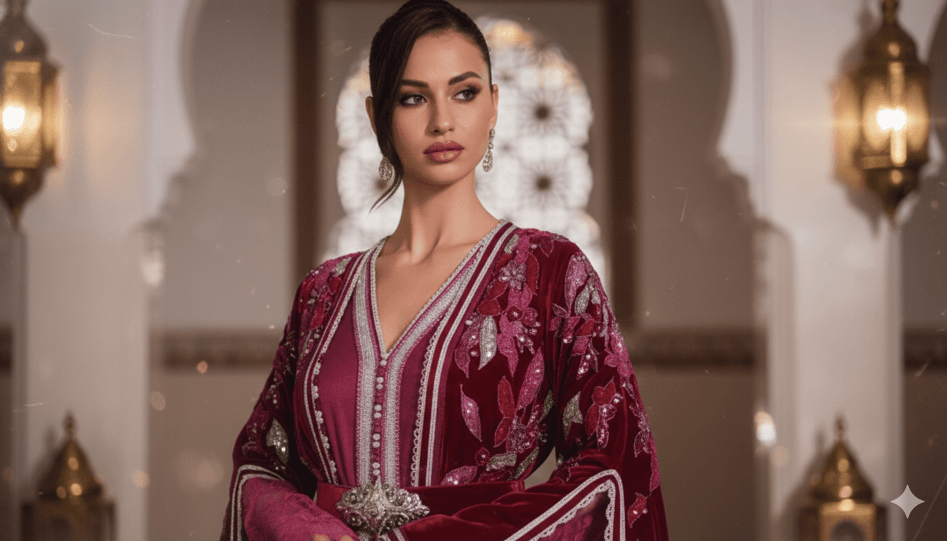 Woman holding the dark green bag